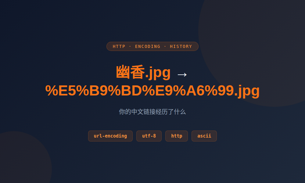 为什么你输入的链接从「幽香.jpg」变成了「%E7...」